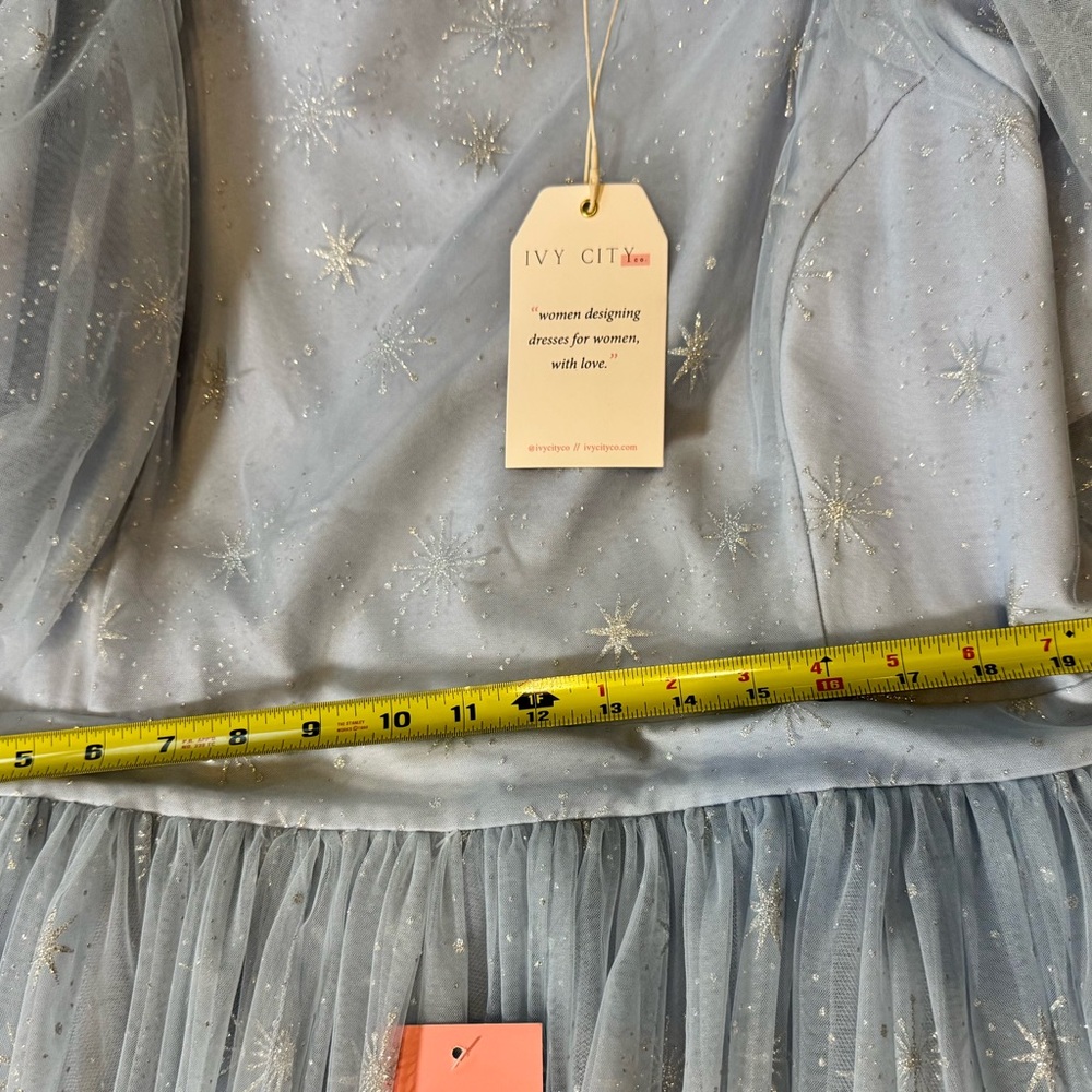 Elegant Baby Blue Dress - Picture 8 of 9